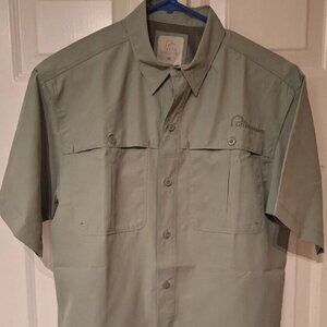 Ducks Unlimited Vented Shirt Men's Green Short Sleeve